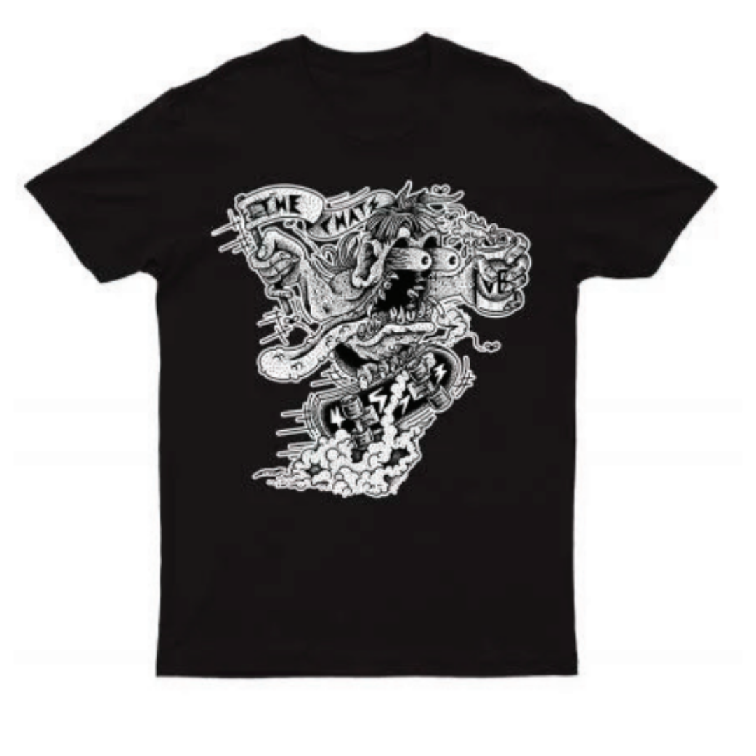 Skate Fink Black Tshirt 